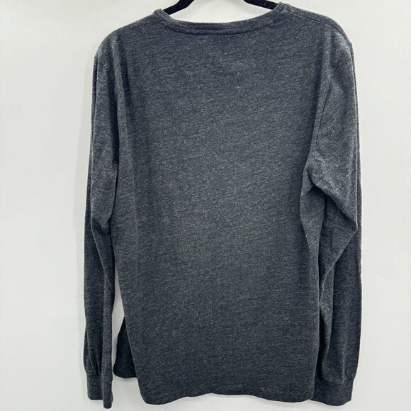 Polo Ralph Lauren Mens Custom Slim Fit T-Shirt Sz L Dark Heather Gray Long Slv - Picture 2 of 10
